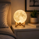 Luminária de Lua Cheia 3D LED