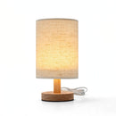 Luminária de Mesa LED em Madeira Nórdica