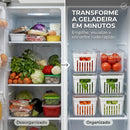 Kit 6 Organizadores 2,2 Litros de Geladeira Acrílico