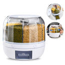 Dispenser Premium de Alimentos 6 Divisões com Base Giratória