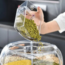 Dispenser Premium de Alimentos 6 Divisões com Base Giratória
