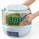 Dispenser Premium de Alimentos 6 Divisões com Base Giratória