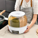 Dispenser Premium de Alimentos 6 Divisões com Base Giratória