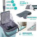 Flat Mop Premium 360° com Balde Wash & Dry