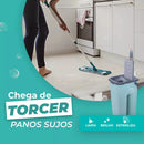 Flat Mop Premium 360° com Balde Wash & Dry