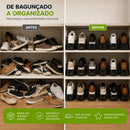 Organizadores de Sapatos | Ajustável e Resistente Preto [COMPRE 5 LEVE 10]