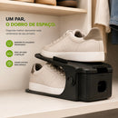 Organizadores de Sapatos | Ajustável e Resistente Preto [COMPRE 5 LEVE 10]